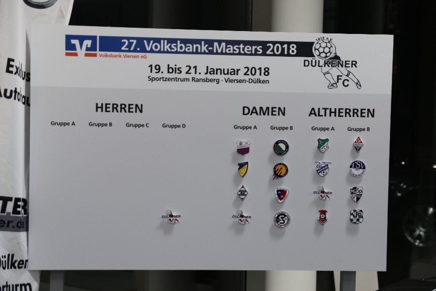 Auslosung Hallenmasters 2018_19