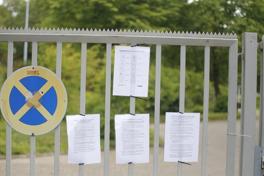 Leere Sportplätze in der Stadt Viersen 17.05.2020_14